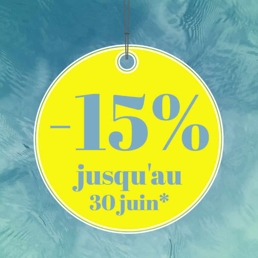 15% de reduction sur uen selection de sejours/mini-cures